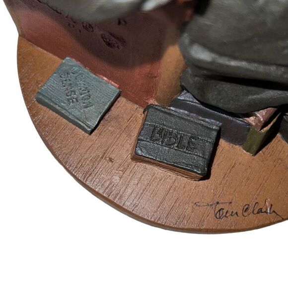 Tom Clark Gnome Figurine SIGNED Judge Snepp Vintage sculpture lawyer gift court - Picture 5 of 16